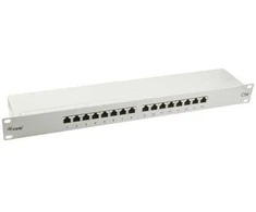 Equip Equip Komutacinė panelė 16x RJ45 Cat5e 19" FTP 1HE šviesiai pilka