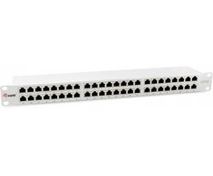 Equip Patchpanel 48x RJ45 Cat6A 19 FTP 1HE Premium hellgrau