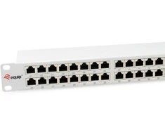 Equip Patchpanel 48x RJ45 Cat6A 19 FTP 1HE Premium hellgrau