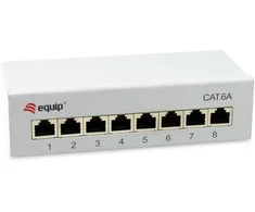 Equip Patchpanel 8x RJ45 Cat6A FTP 1HE Keystone Montage gr