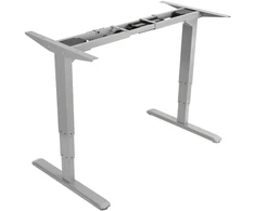 Biurko Equip ERGO el. Stalo rėmas be pakopų reguliuojamas pilkas DualMoto