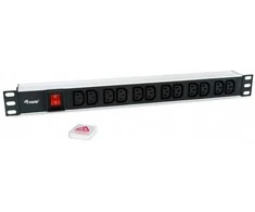 Equip Steckdosenleiste 19(1HE)12fach mit Schuko + Schalt A