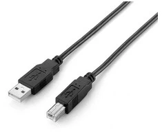 Kabelis USB Equip USB-A - USB-B 2 m Juodas (128864)