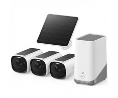 „eufyCam E40“ 3 kamerų rinkinys („HomeBase S380“ ir saulės baterija)