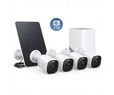 „eufyCam E40“ 4 kamerų rinkinys („HomeBase S380“ ir saulės baterija)