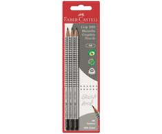 Faber-Castell FABER-CASTELL Pieštukas Grip 2001 su G-tip HB 3x JUODA