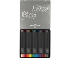 Faber-Castell - Spalvoti pieštukai Juodas Edition skarda (24 vnt) (116425)