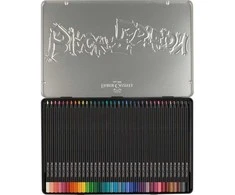 Faber-Castell - Spalvoti pieštukai Juodas Edition skarda (36 vnt) (116437)