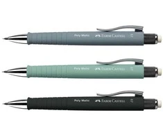 Automatinis pieštukas Faber-Castell Poly-Matic, 0,7mm, pilkos spalvos