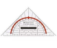 Faber-Castell FABER-CASTELL Geometrie-Dreieck klein mit Griff 14cm