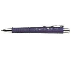 Automatinis tušinukas Faber-Castell Poly Ball, 0.7mm, mėlynos spalvos, mėlynos spalvos korpusas