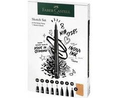 Faber-Castell - Set Pitt Artist Pen + Sketchbook (267102)