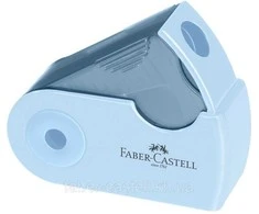 Drožtukas Faber-Castell Sleeve, su konteineriu, vienos skylės, įvairių spalvų
