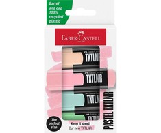 Faber-Castell FABER-CASTELL Zakreślacz TXTLNR Pastelinis 4 vnt. kartonowe etui
