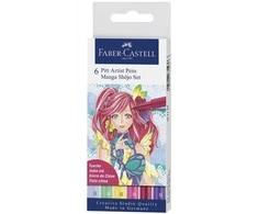 Rašikliai piešimui Faber-Castell PITT artist pen Shôjo 6 spalvų