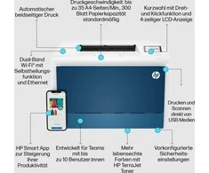 HP Color LaserJet Pro 4202dw Spausdintuvas - A4 Color lazerinis, Print, Auto-Duplex, LAN, WiFi, 33ppm, 750-4000 pages per month (replaces M454dw)
