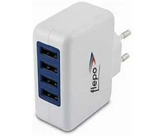 Flepo įkroviklis USB 4-fach 100V/240V-4A