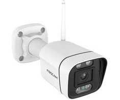 Foscam V5P WiFi stebėjimo kamera, balta, 5MP (3072x1728), dviejų dažnių WiFi, integruotas prožektorius ir sirena