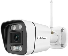 Foscam V8P WLAN Überwachungskamera Weiß 8MP (3840x2160), Dualband-WLAN, Integrierter Scheinwerfer und Alarmsirene