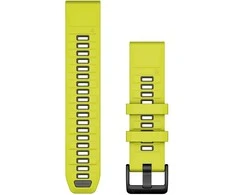 Garmin QuickFit 22mm Silikoninės laikrodžių apyrankės, Geltona/grafitas