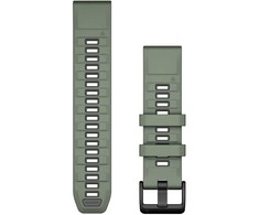 Garmin QuickFit 22mm Silikoninės laikrodžių apyrankės, tamsiai žalia/grafitas