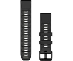 Garmin QuickFit 22mm Silikoninės laikrodžių apyrankės, Juoda/Pilka