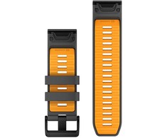 Garmin QuickFit® 26 Watch Bands, Graphite/Spark Oranžinis Silicone