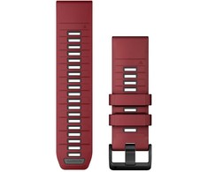 Garmin QuickFit 26mm Silikoninės laikrodžių apyrankės, Tamsiai raudona/grafitas