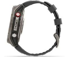 Išmanusis laikrodis Garmin fēnix® 8 Pro – 51 mm, AMOLED Sapphire, titanas su grafito spalvos / juodu silikoniniu dirželiu | 010-03199-11