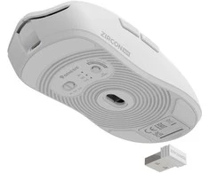 Genesis Zircon 500 G2 | Pelė žaidimams | Wireless/su laidu | 2.4 GHz, Bluetooth, USB | Baltas