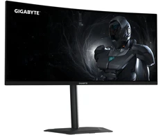 Monitorius Gigabyte | GS34WQCA | 34 " | VA | WQHD | 120 Hz | 1 ms | 3440 x 1440 pikselių | 300 cd/m² | HDMI jungtys quantity 2 | Juodas