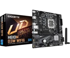 Pagrindinė plokštė Gigabyte H610M D3W WF6 (H610,S1700,mATX,DDR5