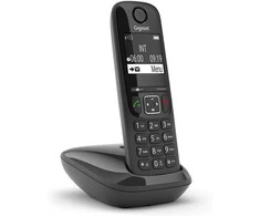 Gigaset AS690 analoginis / DECT telefonas, skambinančiojo vardas ir ID, juodas