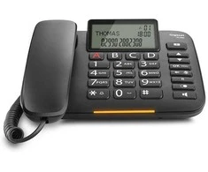 GIS Gigaset DL380 Analoginis telefonas Skambintojo ID Juoda