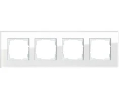 GIRA 021412 Rahmen 4f Glas baltas Esprit