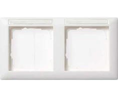 GIRA 109203 Rahmen 2f BSF reinweiß Standard 55 waagerecht