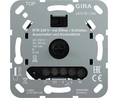 GIRA 247200 Raumtemperaturregler 230V OEff./Schliess.