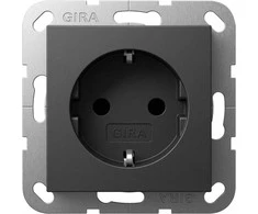 GIRA Steckdose SCHUKO 418828 System 55 anthra