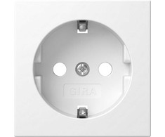 GIRA 492003 Abd. SCHUKO-Steckd. System 55 Reinweiß