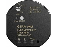GIRA 542000 Funk Dimmaktor Mini 20 250 VA Gira eNet