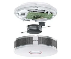 GIRA - Dūmų detektorius Dual Q Reinweiss