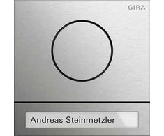 GIRA - Türstationsmodul System 106 2-Drahtbus Nerūdijantis plienas IP54
