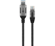 „Goobay“ USB 3.0 – RJ45 FTP cat.6 tinklo kabelis – 1,5 m