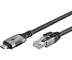 „Goobay“ USB C tipo 3.1 tinklo kabelis - RJ45 FTP cat.6 - 1.5 m