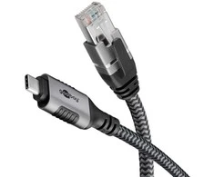 Kabelis USB Goobay Kabelis Ethernet USB-C do RJ45, 2 m