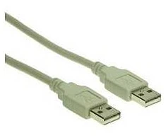 GoodConnections Anschlusskabel USB 2.0 Stecker A an Stecker A, grau, 1m,