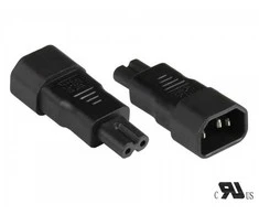GoodConnections C14 > C7 (ST-BU) Kaltgeräte Stromadapter Juodas