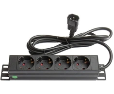 GoodConnections Alcasa Alcasa GC-N0078 rozgałęziacz 1,8 m 4 x gniazdo jungiama į tinklą Wewnętrzna Juodas