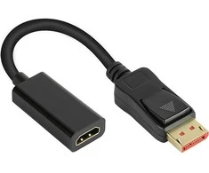 GoodConnections Geros jungtys Adapteris DisplayPort 1.4 ir HDMI 2.0b Buchse 20cm