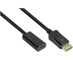 GoodConnections Geros jungtys Adapteris DisplayPort 1.2 ir HDMI 1.4b jungtims 4K @ 30Hz apie 20 cm